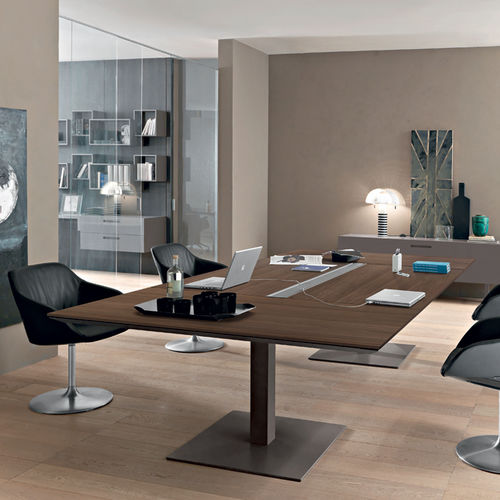 Table de réunion contemporaine - ANYWARE - Martex - en bois / en verre / en mélaminé