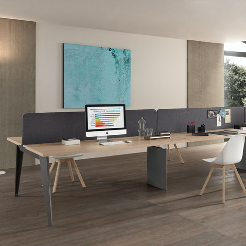 Bureau pour open space - PIGRECO - Martex - contemporain / en bois / en mélaminé