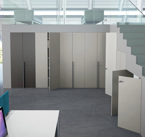 Mur de rangement pour bureau - GALAXY : LISCIA - Martex - en bois