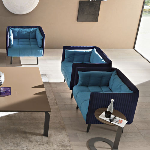 Fauteuil visiteur contemporain - INATTESA - Martex - en tissu / tapissé / professionnel