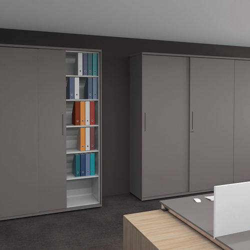 Armoire de classement basse - GALAXY - Martex - haute / en bois / en verre laqué