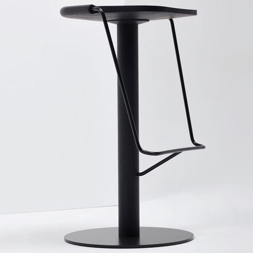 Tabouret de bar contemporain - UNCINO - Mattiazzi - en frêne / avec piètement en métal / piètement central