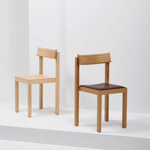 Chaise contemporaine - PRIMO - Mattiazzi - d'intérieur / en cuir / en chêne