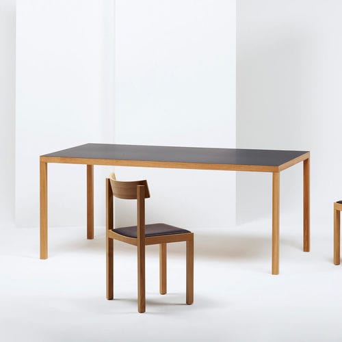 Table contemporaine - PRIMO - Mattiazzi - en chêne / en placage de bois / en Fenix NTM®