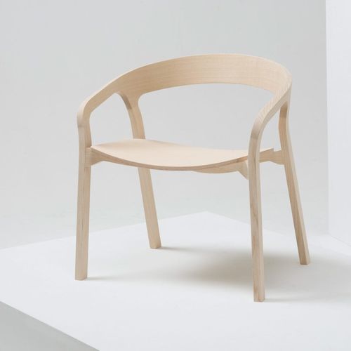 Fauteuil contemporain - SHE SAID - Mattiazzi - en frêne / en frêne / noir