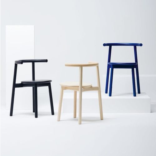 Chaise contemporaine - SOLO - Mattiazzi - d'intérieur / en cuir / en chêne