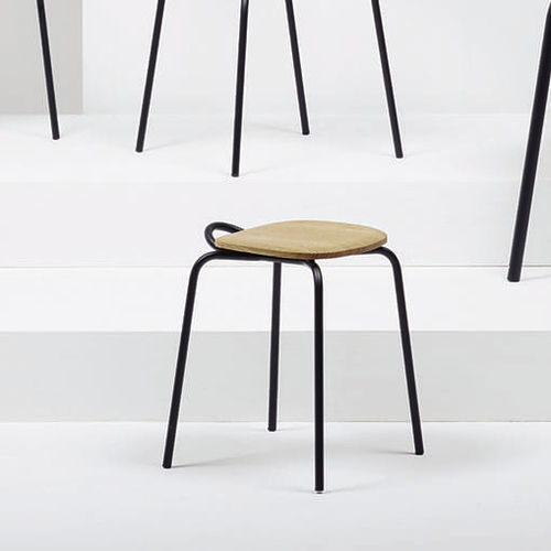 Tabouret contemporain - FORCINA  - Mattiazzi - en chêne / en frêne / avec piètement en métal