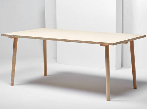 Table contemporaine - FACILE - Mattiazzi - en frêne / avec piètement en bois / rectangulaire