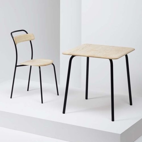 Table contemporaine - FORCINA  - Mattiazzi - en chêne / en frêne / avec piètement en acier inoxydable
