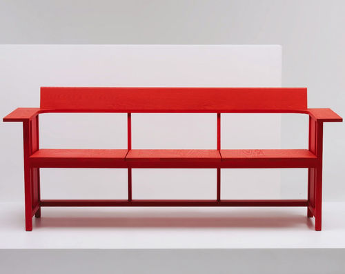 Banc contemporain - CLERICI - Mattiazzi - en frêne / avec dossier / avec accoudoirs