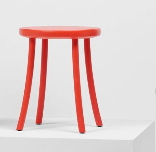 Tabouret contemporain - ZAMPA  - Mattiazzi - en frêne / avec piètement en frêne / rond