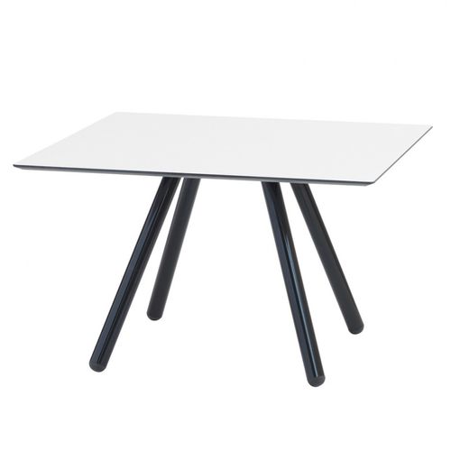 Table basse contemporaine - JET 521-Q - et al. - en acier / carrée / pour hôtel