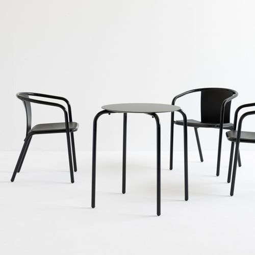 Table contemporaine - MX 518 - et al. - en aluminium / ronde / empilable