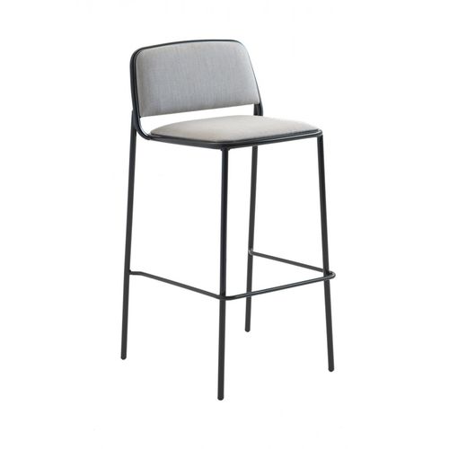 Chaise de bar contemporaine - Ring 672 - et al. - d'intérieur / en tissu / avec piètement en acier
