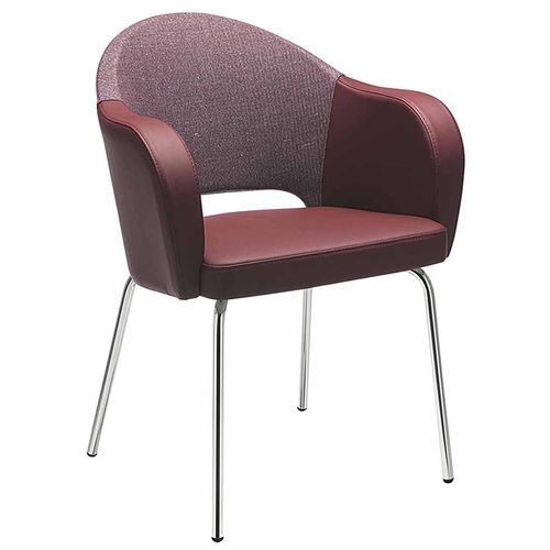 Chaise contemporaine - AGATHA 047 - et al. - d'intérieur / en tissu / avec piètement en acier