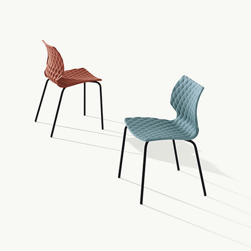 Chaise contemporaine - Uni 550  - et al. - d'intérieur / en polypropylène / avec piètement en acier