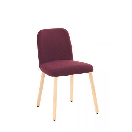 Chaise contemporaine - Myra 656 - et al. - d'intérieur / en tissu / avec piètement en hêtre