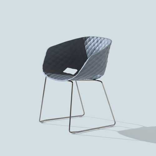 Chaise contemporaine - Uni-Ka 595  - et al. - d'intérieur / en polypropylène / avec piètement en acier