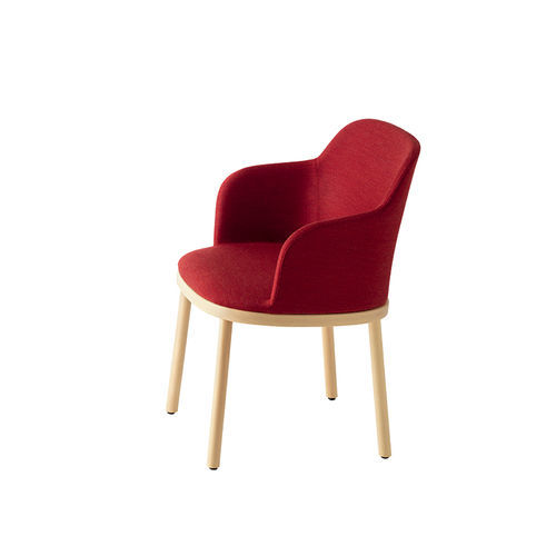 Chaise contemporaine - Agami 1161 - et al. - d'intérieur / en tissu / avec piètement en hêtre