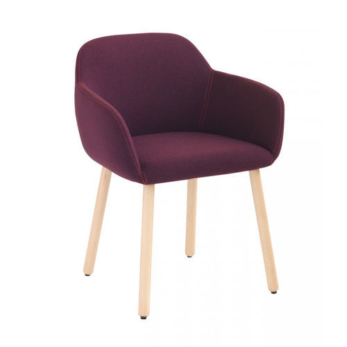 Chaise contemporaine - Myra 657 - et al. - d'intérieur / en tissu / avec piètement en hêtre
