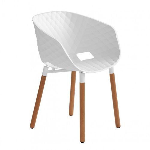 Chaise contemporaine - Uni-Ka 601 - et al. - d'intérieur / en polypropylène / avec piètement en hêtre