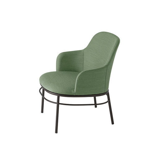 Fauteuil contemporain - Agami 1155 - et al. - en tissu / en acier / rouge