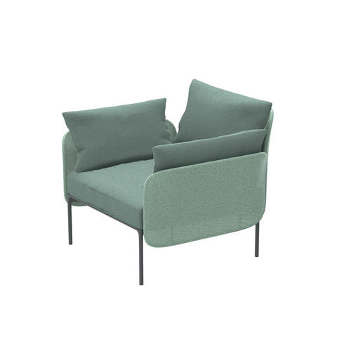 Fauteuil contemporain - Bloom 1202  - et al. - en tissu / en acier / avec coussin amovible