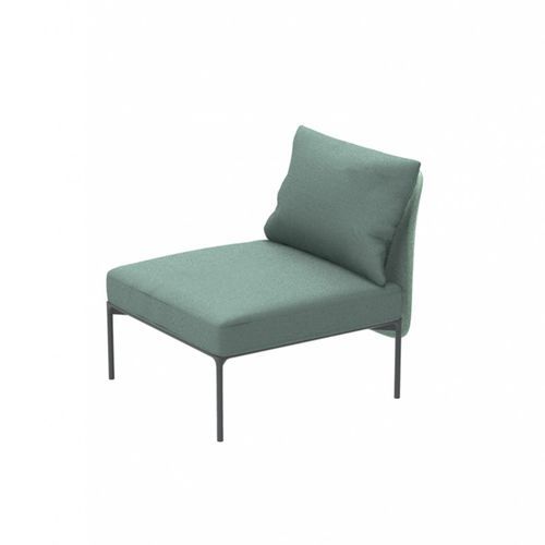 Chauffeuse contemporaine - Bloom 1201  - et al. - en tissu / en acier / rouge