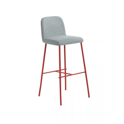 Chaise de bar contemporaine - Myra 654 - et al. - d'intérieur / en tissu / avec piètement en acier