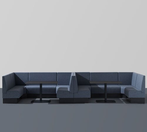 Banquette modulable - Space+ 1400 - et al. - contemporaine / en tissu / avec piètement en acier