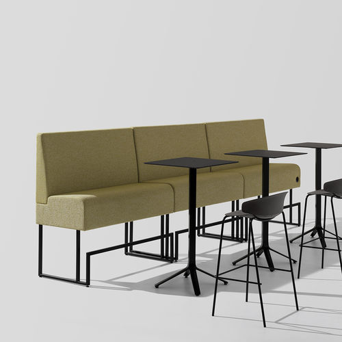 Banquette modulable - Space+ 1412 - et al. - contemporaine / en tissu / avec piètement en acier