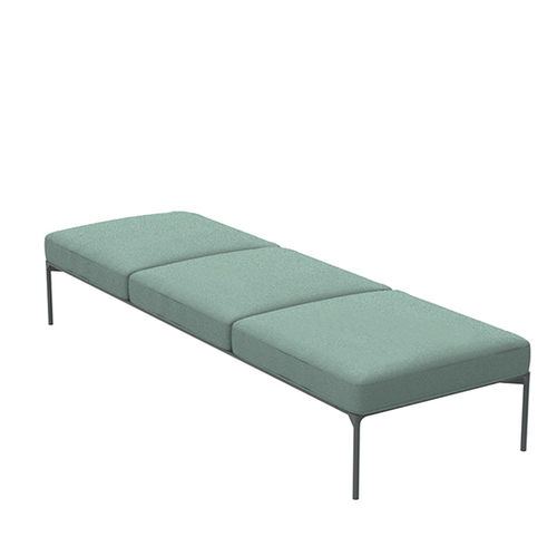 Ottoman contemporain - Bloom 1215  - et al. - en acier / en tissu / rectangulaire