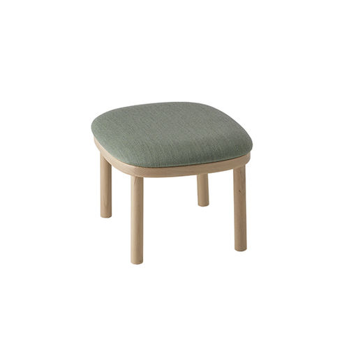 Tabouret contemporain - Agami 1168 - et al. - en tissu / avec piètement en hêtre / tapissé
