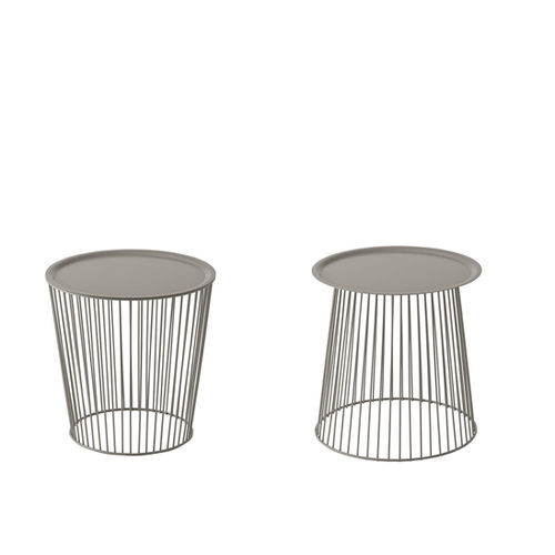 Table d'appoint contemporaine - Noodle 1081  - et al. - en acier / avec piètement en acier / ronde