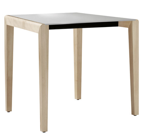 Table contemporaine - Dalton 614 - et al. - en HPL / avec piètement en frêne / carrée