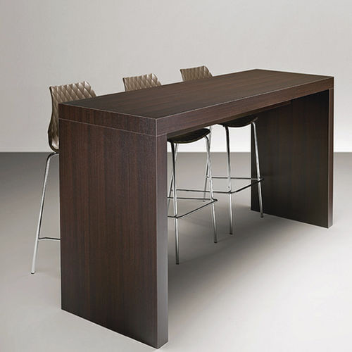 Table mange-debout contemporaine - Deck 503C - et al. - en stratifié / avec piètement en stratifié / rectangulaire