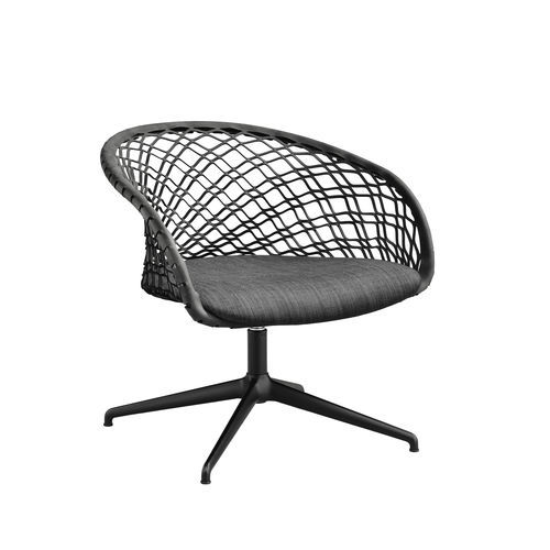 Fauteuil contemporain - P47 AP GX TS-CU - MIDJ - en tissu / en simili cuir / en acier