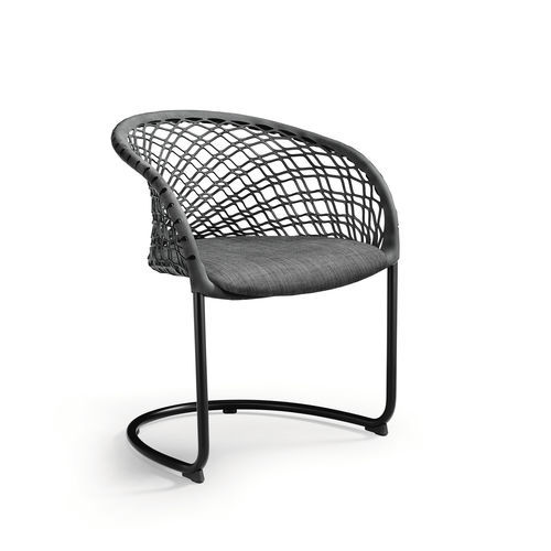 Chaise contemporaine - P47 P M TS-CU - MIDJ - d'intérieur / en tissu / en cuir