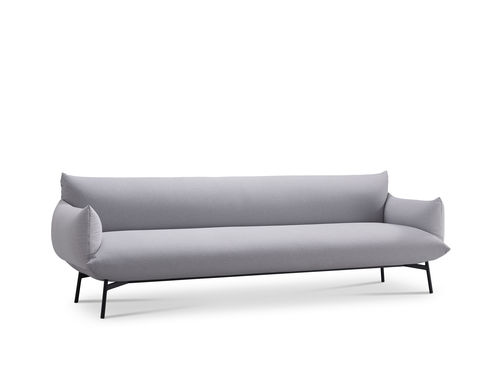 Canapé contemporain - AREA DV3_BR M TS  - MIDJ - en tissu / tapissé / gris
