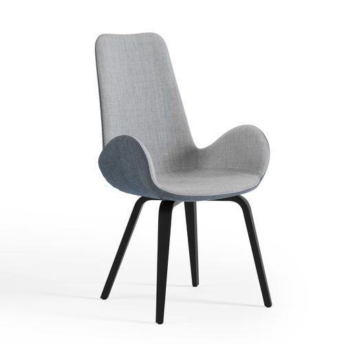 Fauteuil contemporain - Dalia PA L_N TS - MIDJ - en tissu / en cuir / en bois