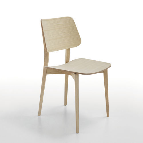 Chaise contemporaine - Joe S L LG - MIDJ - d'intérieur / en bois / avec piètement en bois