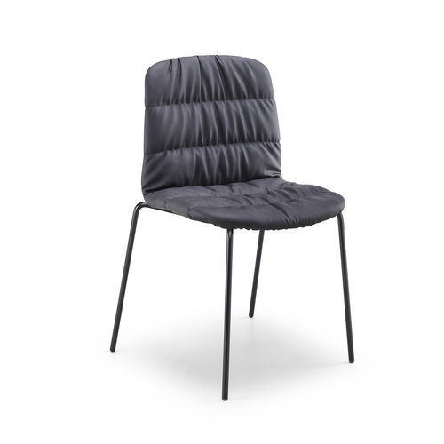 Chaise contemporaine - Liù S M TS2_M - MIDJ - d'intérieur / en tissu / en cuir