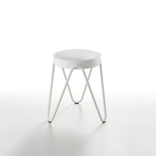 Tabouret de bar contemporain - Apelle Jump - MIDJ - en cuir / en tissu / en simili cuir