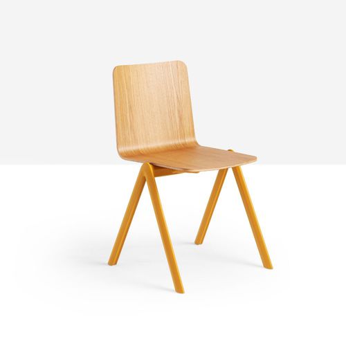 Chaise contemporaine - Stack S PP_LG - MIDJ - d'intérieur / en bois / en polypropylène
