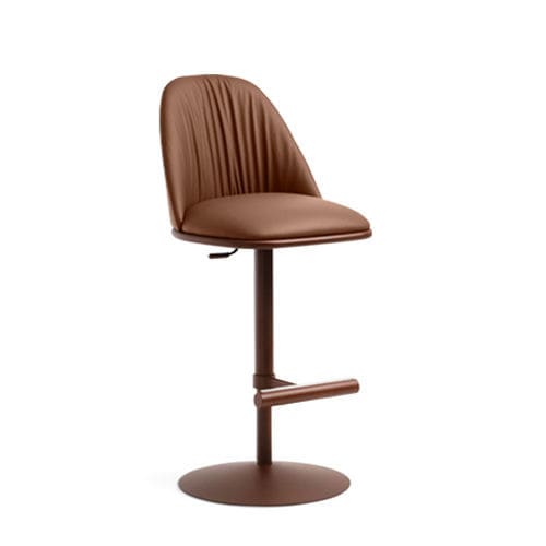 Chaise de bar contemporaine - Lea Deluxe SG TS - MIDJ - d'intérieur / en tissu / en cuir