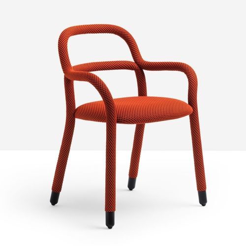 Chaise contemporaine - Pippi P R_TS - MIDJ - d'intérieur / en tissu / en simili cuir