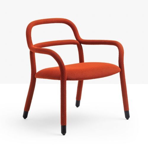 Chaise contemporaine - Pippi AP R_TS - MIDJ - d'intérieur / en tissu / en simili cuir