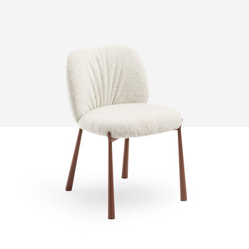 Chaise de salle à manger contemporaine - Mys S M TS - MIDJ - d'intérieur / en tissu / en cuir