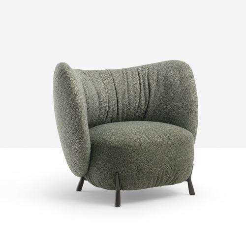 Fauteuil contemporain - Mys AP M TS - MIDJ - en cuir / en simili cuir / fait main