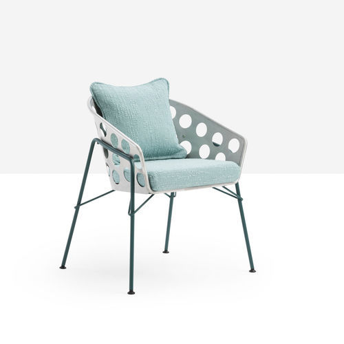 Chaise contemporaine - Bolle P M TS - MIDJ - d'extérieur / en tissu / en cuir
